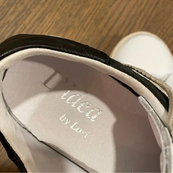 L’idea by Lori Star Factory Distressed Leather Sneakers - Picture 7 of 13